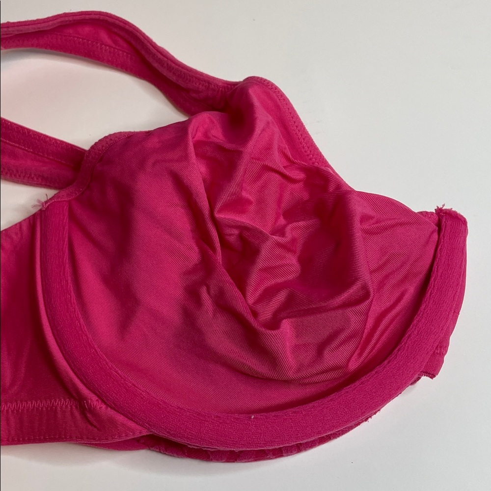 Olga Dark Pink Lace Underwire Bra 38D - Picture 7 of 9